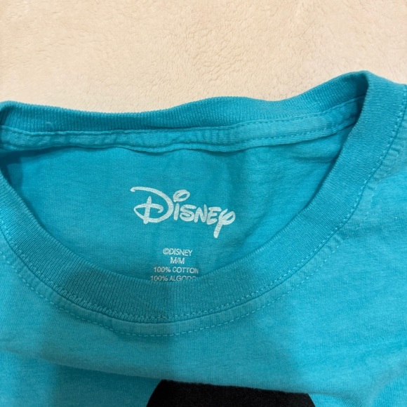 Disney Teal Cotton Tee Medium - Picture 2 of 4